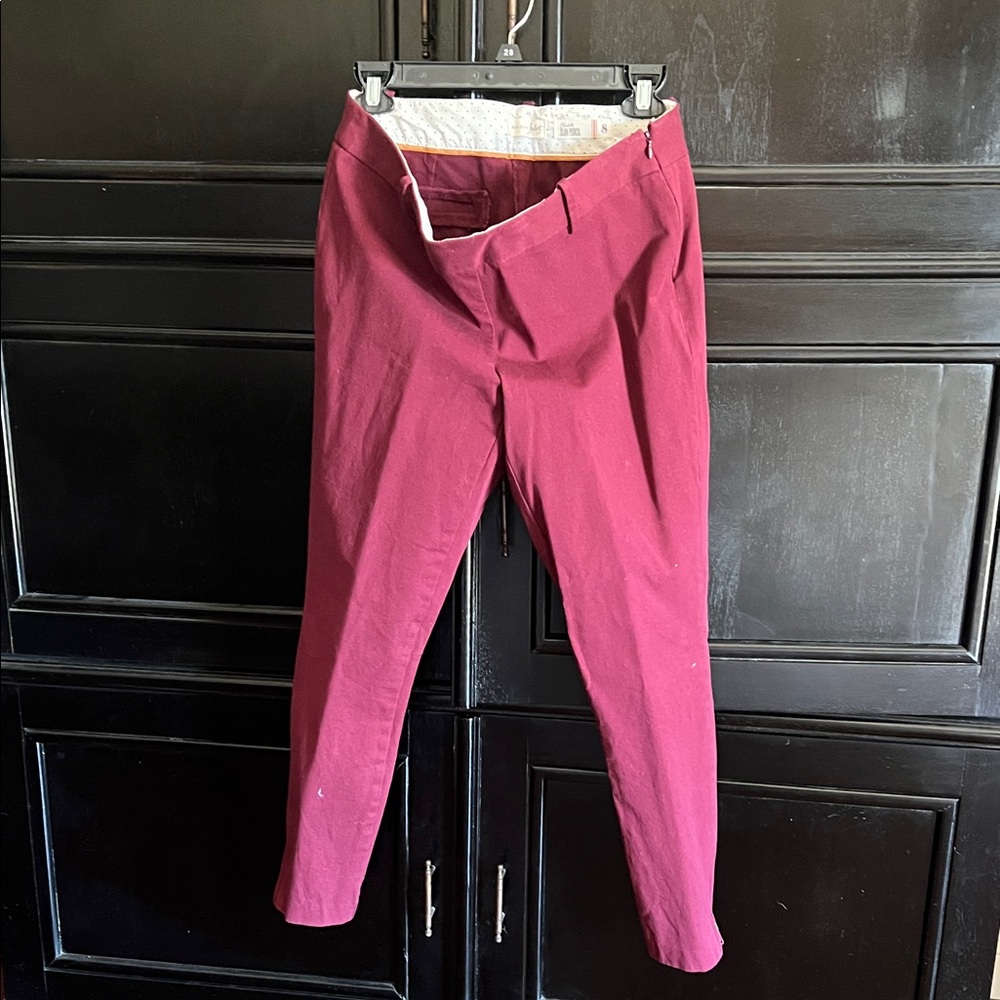 Maison Jules Men's Deep Red Chinos